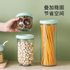 美厨（maxcook）玻璃油壶调料盒储物罐套装 油瓶盐罐调料架调料瓶调料罐调味罐储物盒 6件套MCPJ0140