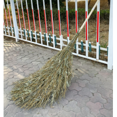 倔强大师分体式带叶扫把2.1米