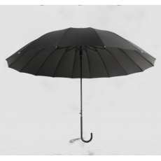 倔强大师16开皮弯柄碰击布雨伞 神秘黑